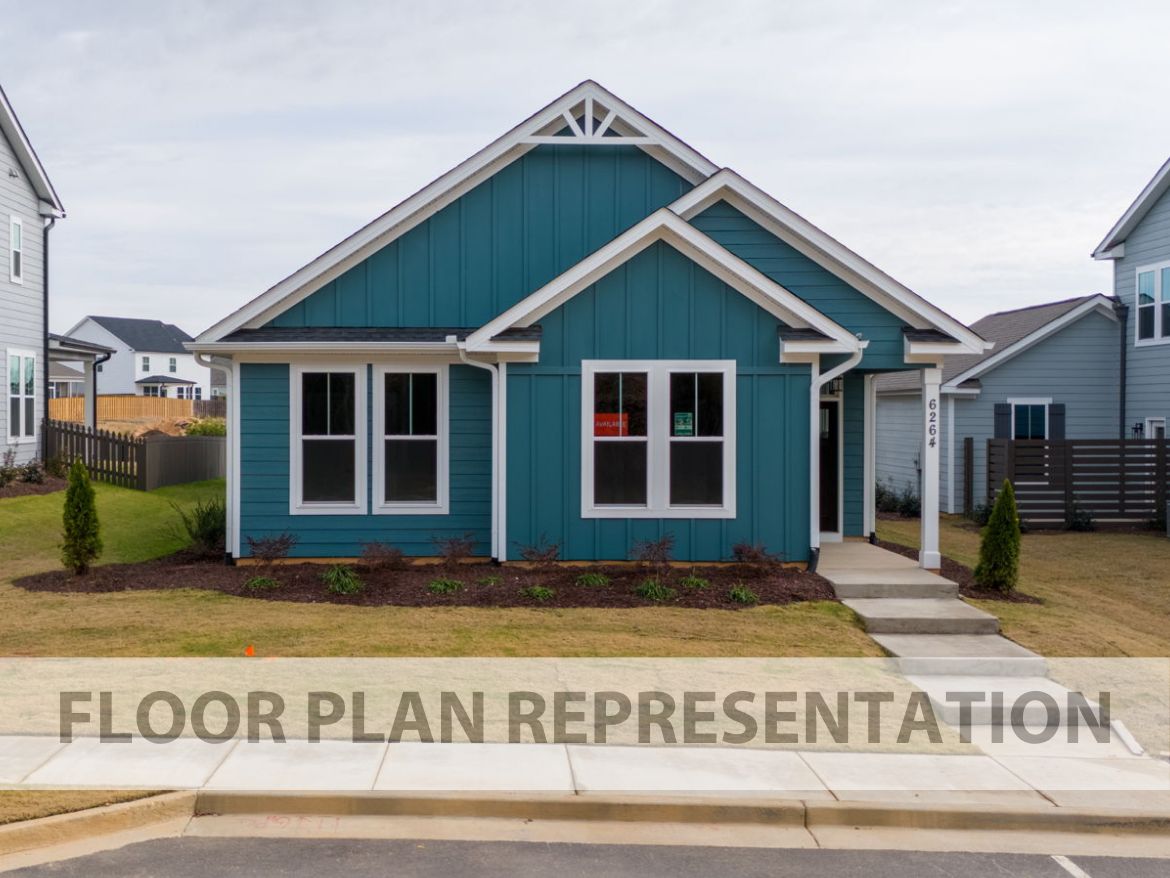 The Finch Plan | Front Exterior Floorplan Representation Photo