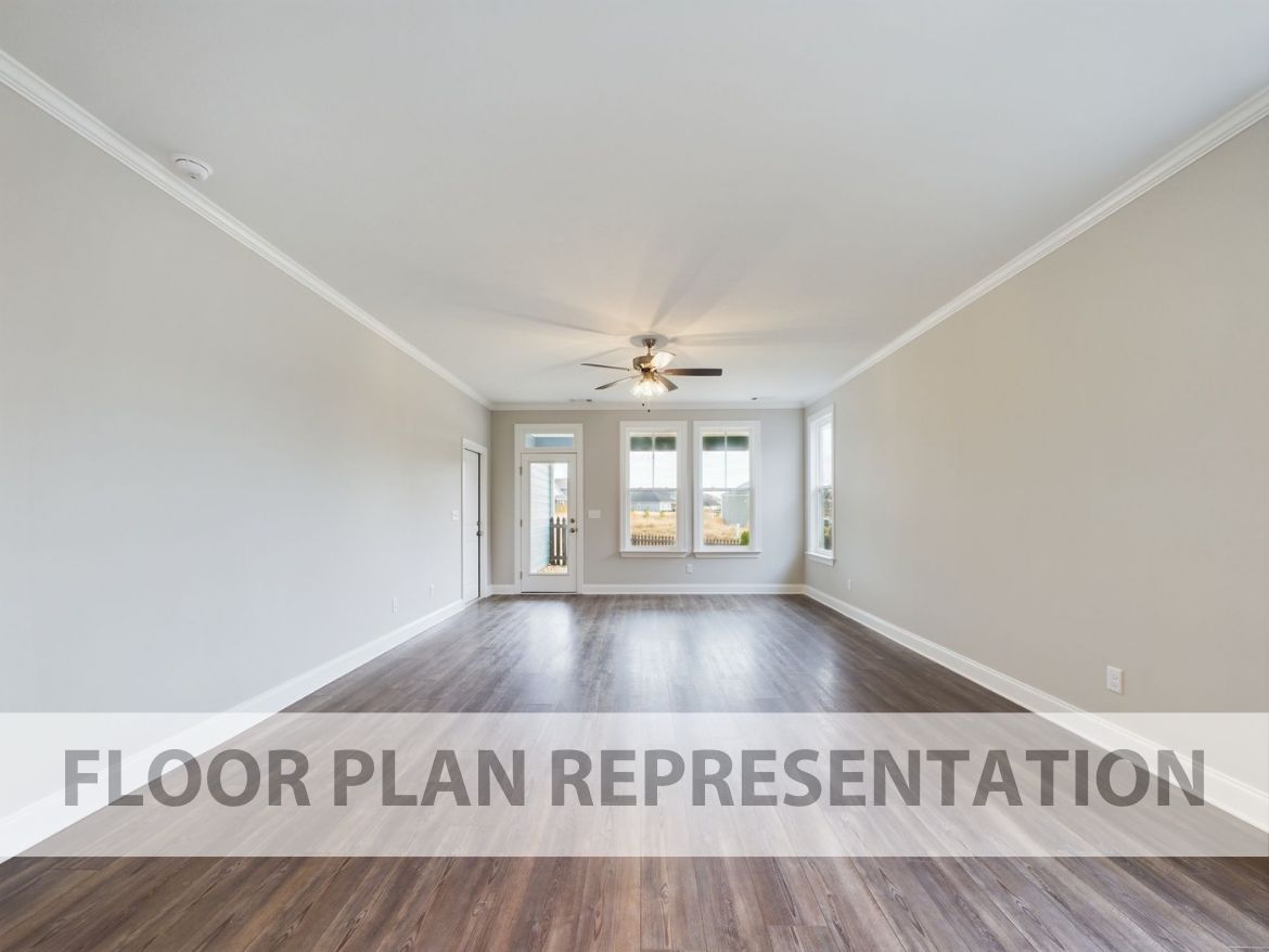 The Finch Plan | Living Area Floorplan Representation Photo