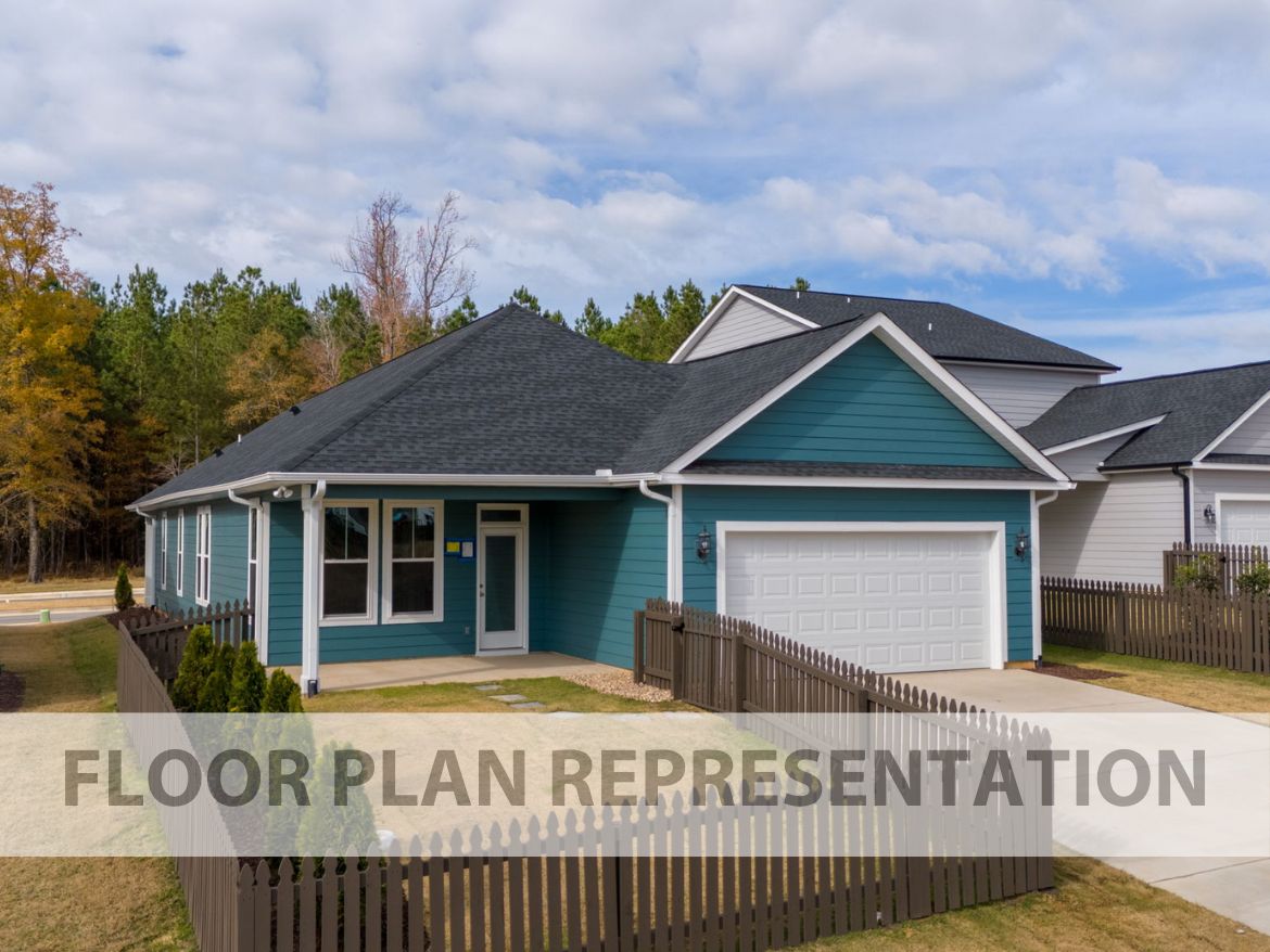 The Finch Plan | Back Exterior Floorplan Representation Photo