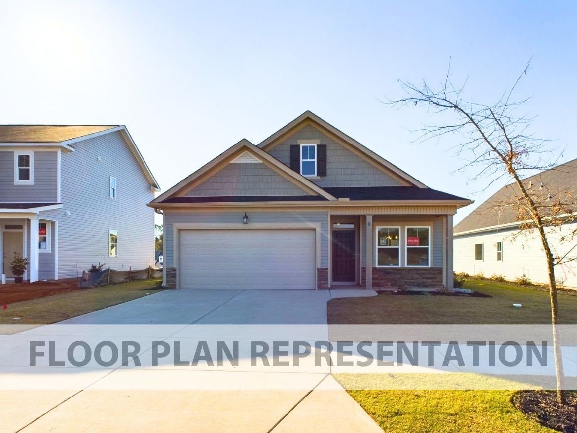 Front Exterior Elevation B | The 1575 Plan by Ivey Homes