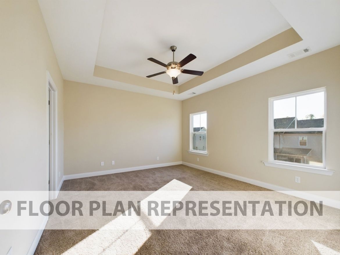 Primary Bedroom | The 1575 Plan by Ivey Homes