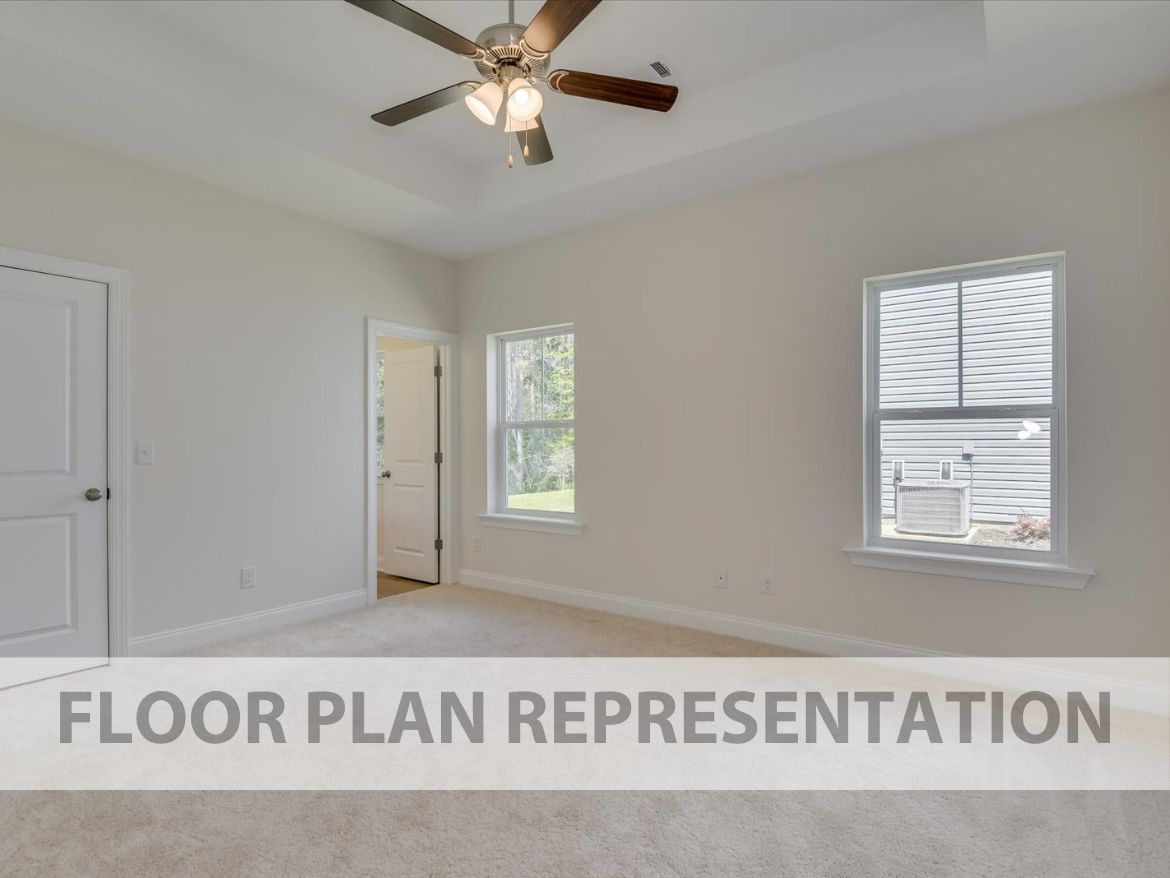 Primary Bedroom Floorplan Representation Photo 1 | The 1490 Plan by Ivey Homes