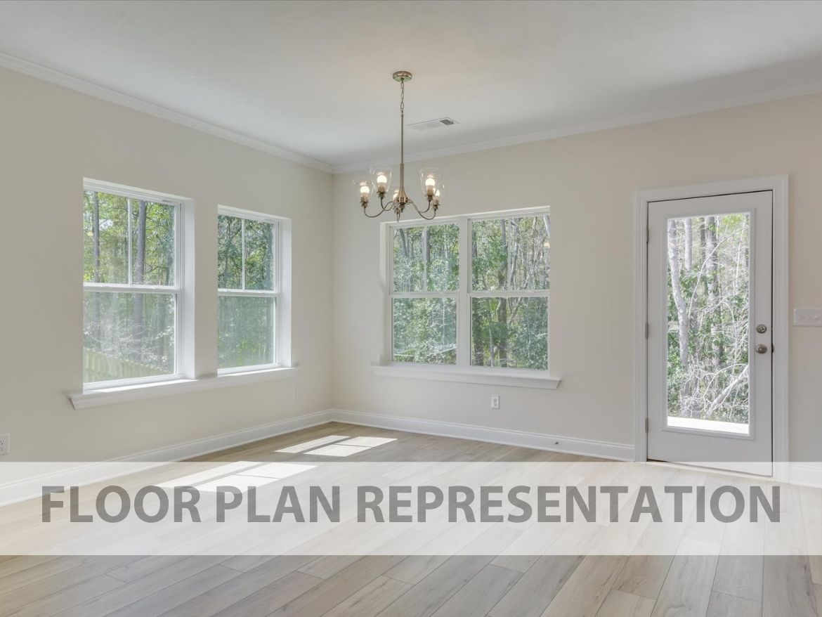 Café Dining Area | 1490 Plan by Ivey Homes