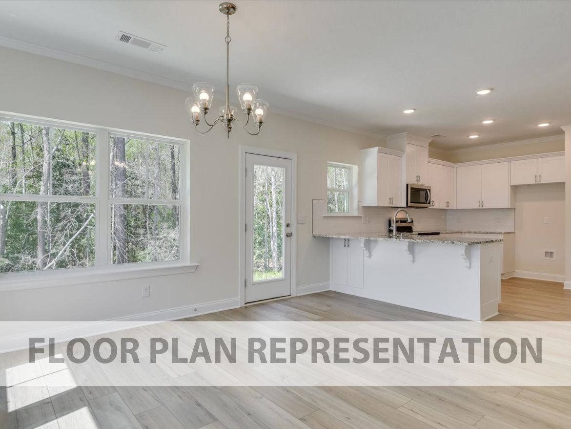 Open Kitchen | 1490 Floorplan by Ivey Homes