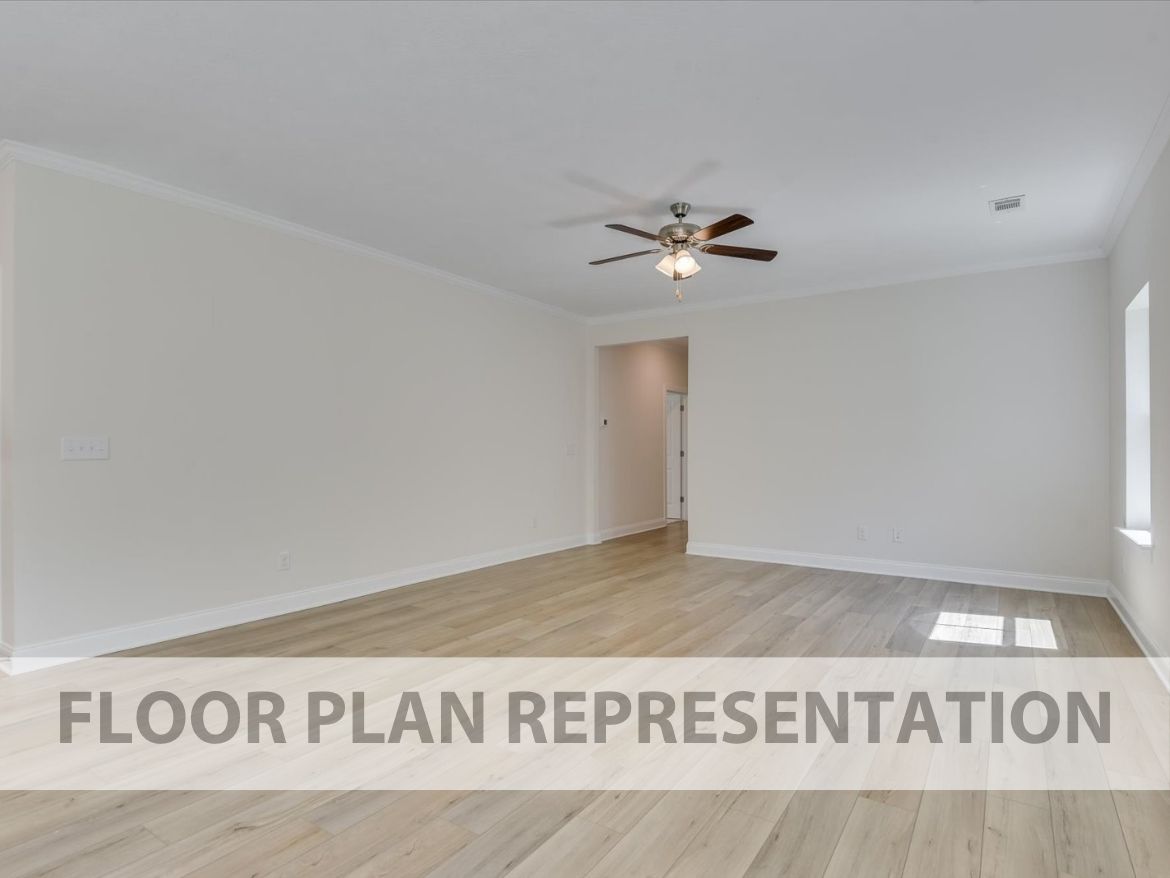 Living Area Floorplan Representation Photo | The 1490 Plan by Ivey Homes