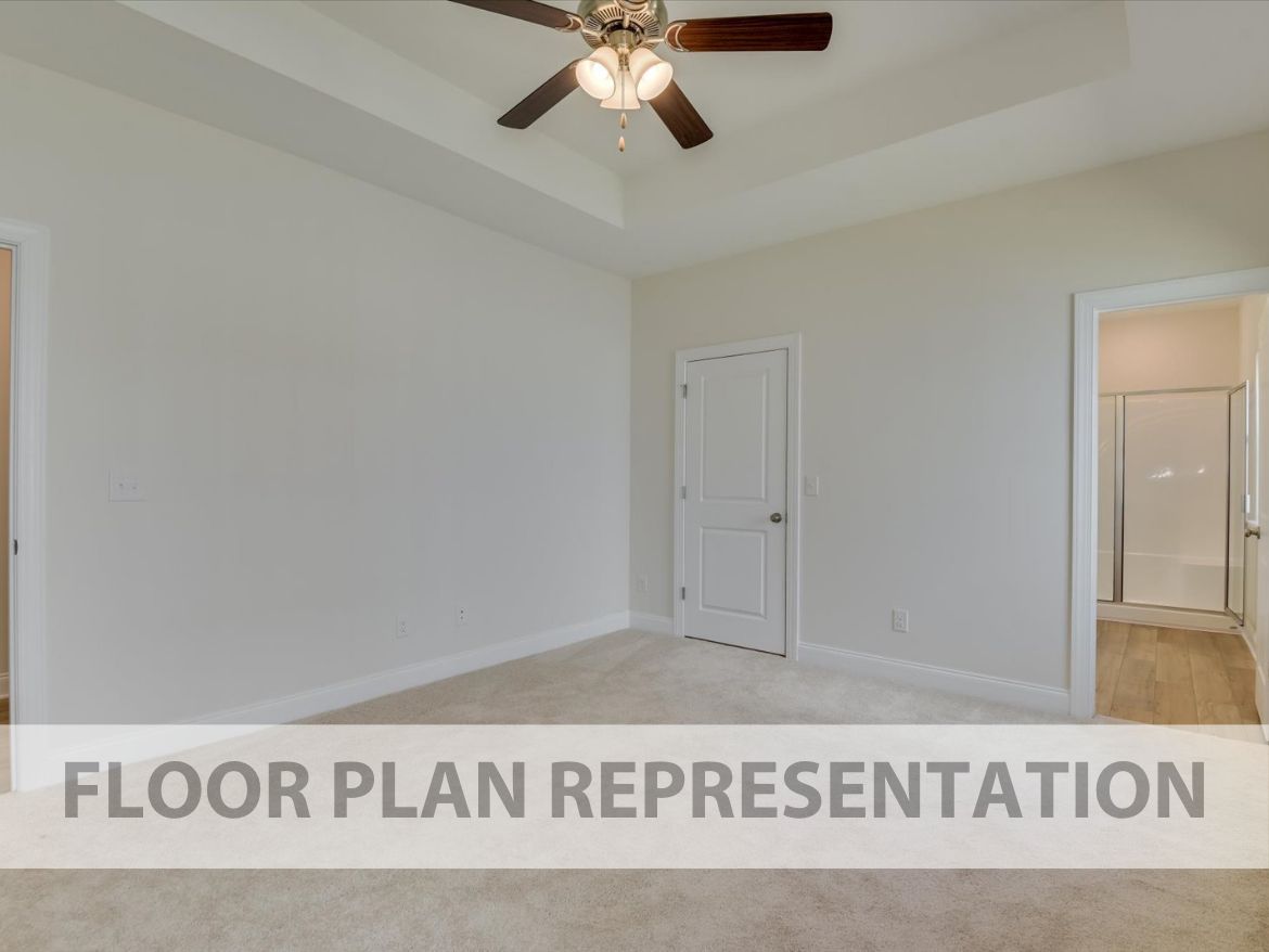 Primary Bedroom Floorplan Representation Photo 2 | The 1490 Plan by Ivey Homes
