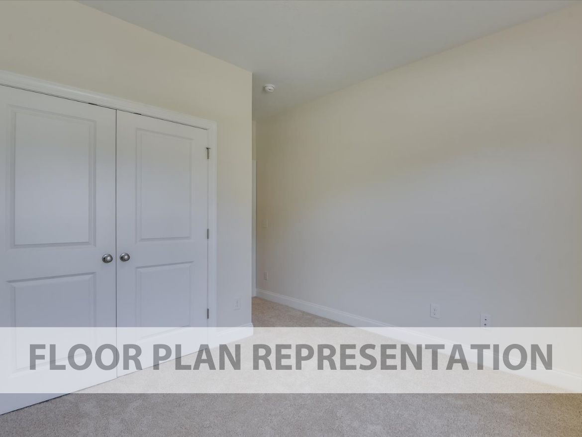 Secondary Bedroom Floorplan Representation Photo 2 | The 1490 Plan by Ivey Homes