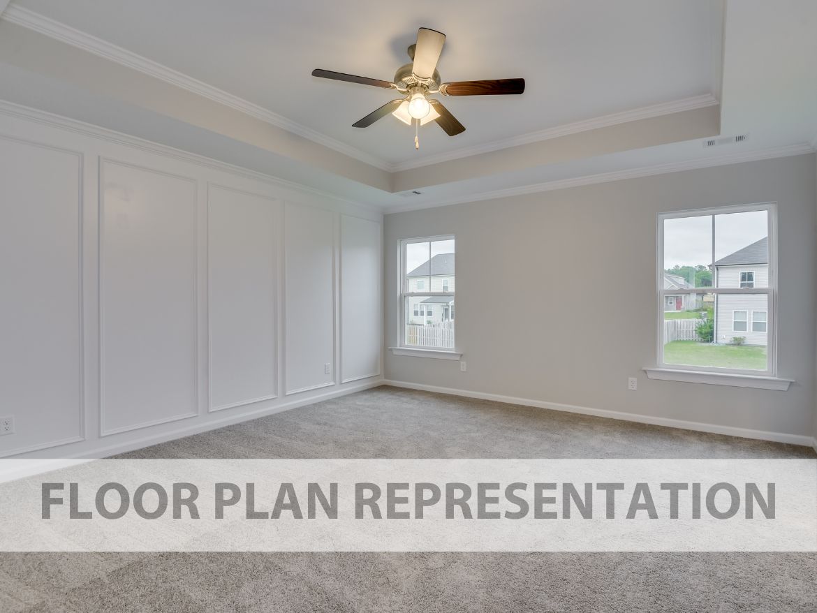 Primary Bedroom Floorplan Representation Photo | The Fairport II Plan