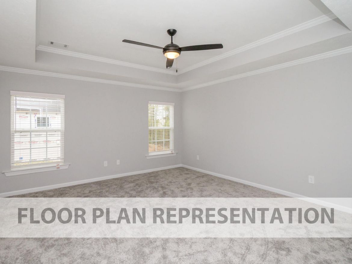 Primary Bedroom Floorplan Representation Photo | The Fairport II Plan