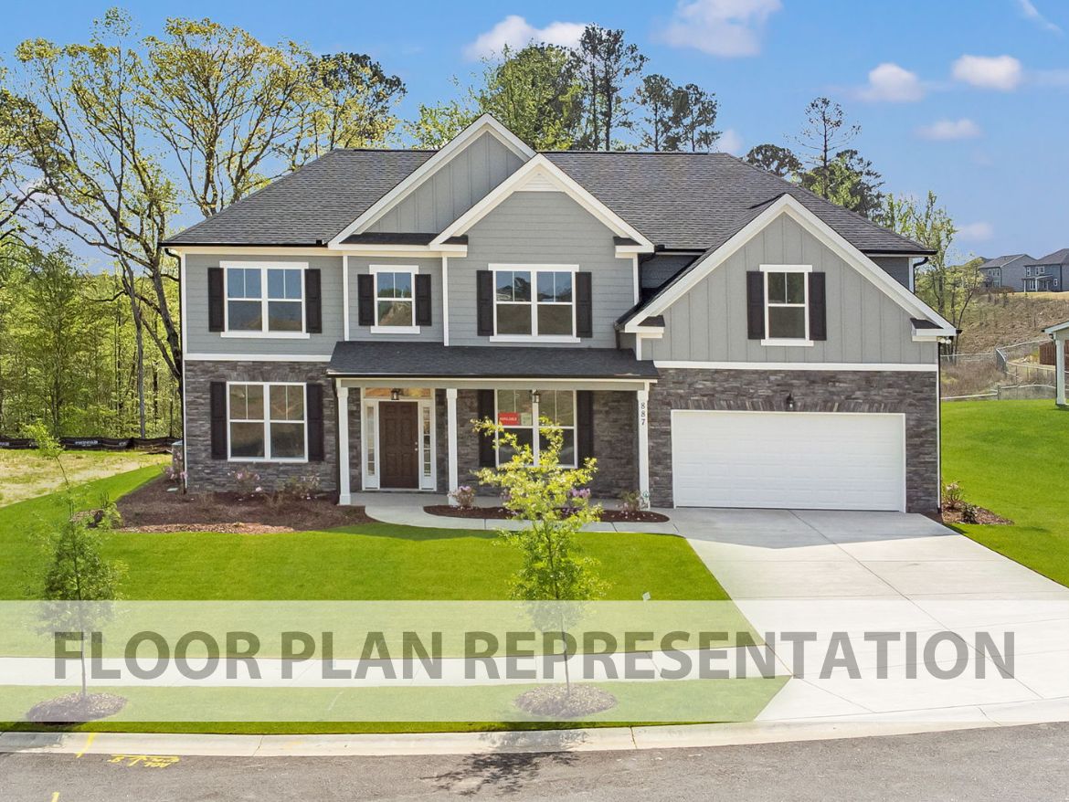 Front Exterior Floorplan Representation Photo | The Ashworth VI
