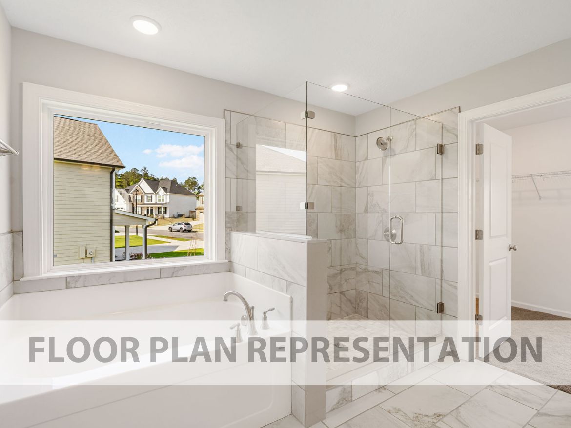Primary Bathroom Floorplan Representation Photo | The Ashworth VI