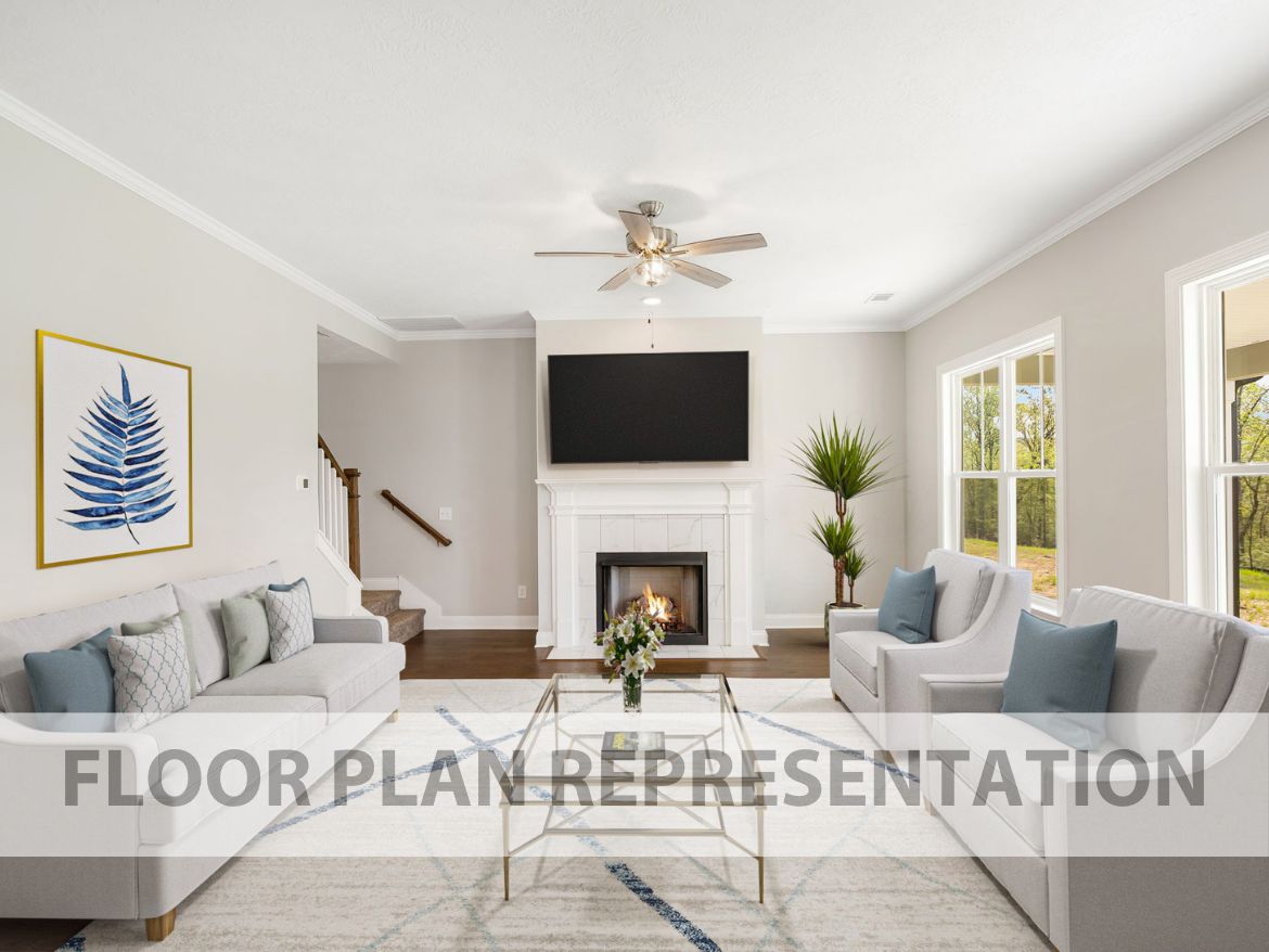 Furnished Living Area Floorplan Representation Photo | The Ashworth VI