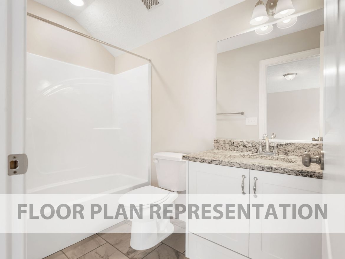 Secondary Bathroom Floorplan Representation Photo | The Ashworth VI