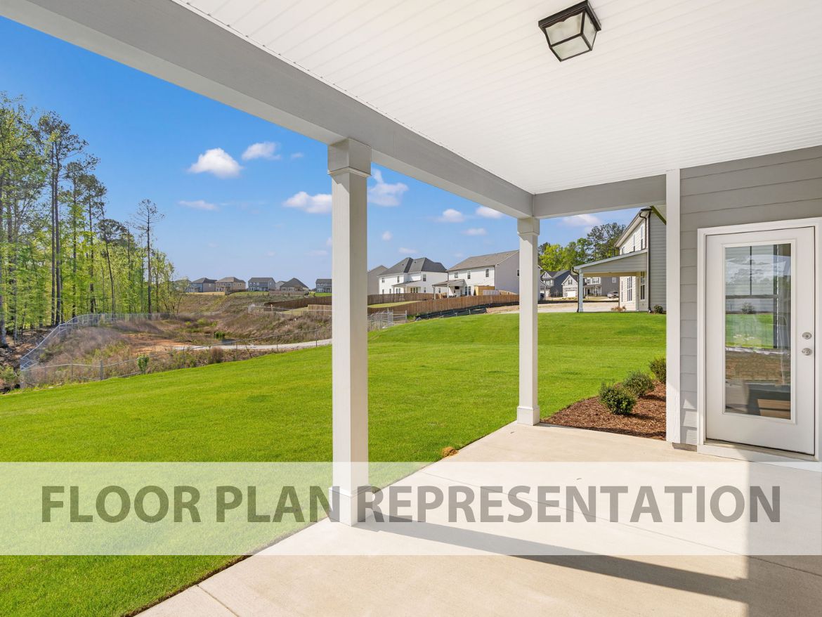 Back Covered Patio Floorplan Representation Photo | The Ashworth VI