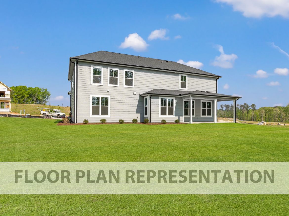 Back Exterior Floorplan Representation Photo | The Ashworth VI