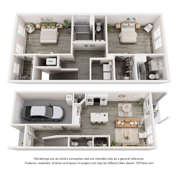 The Griffin 2 Bedroom Townhome | A New Plan by Ivey Homes