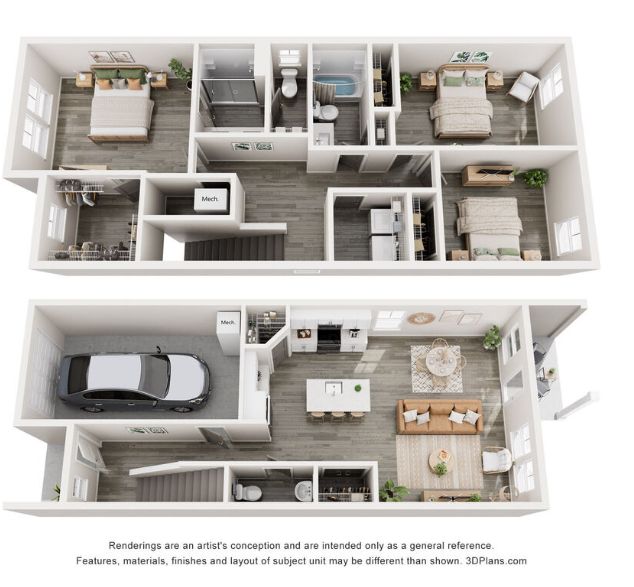 The Griffin 3 Bedroom Townhome | A New Plan by Ivey Homes