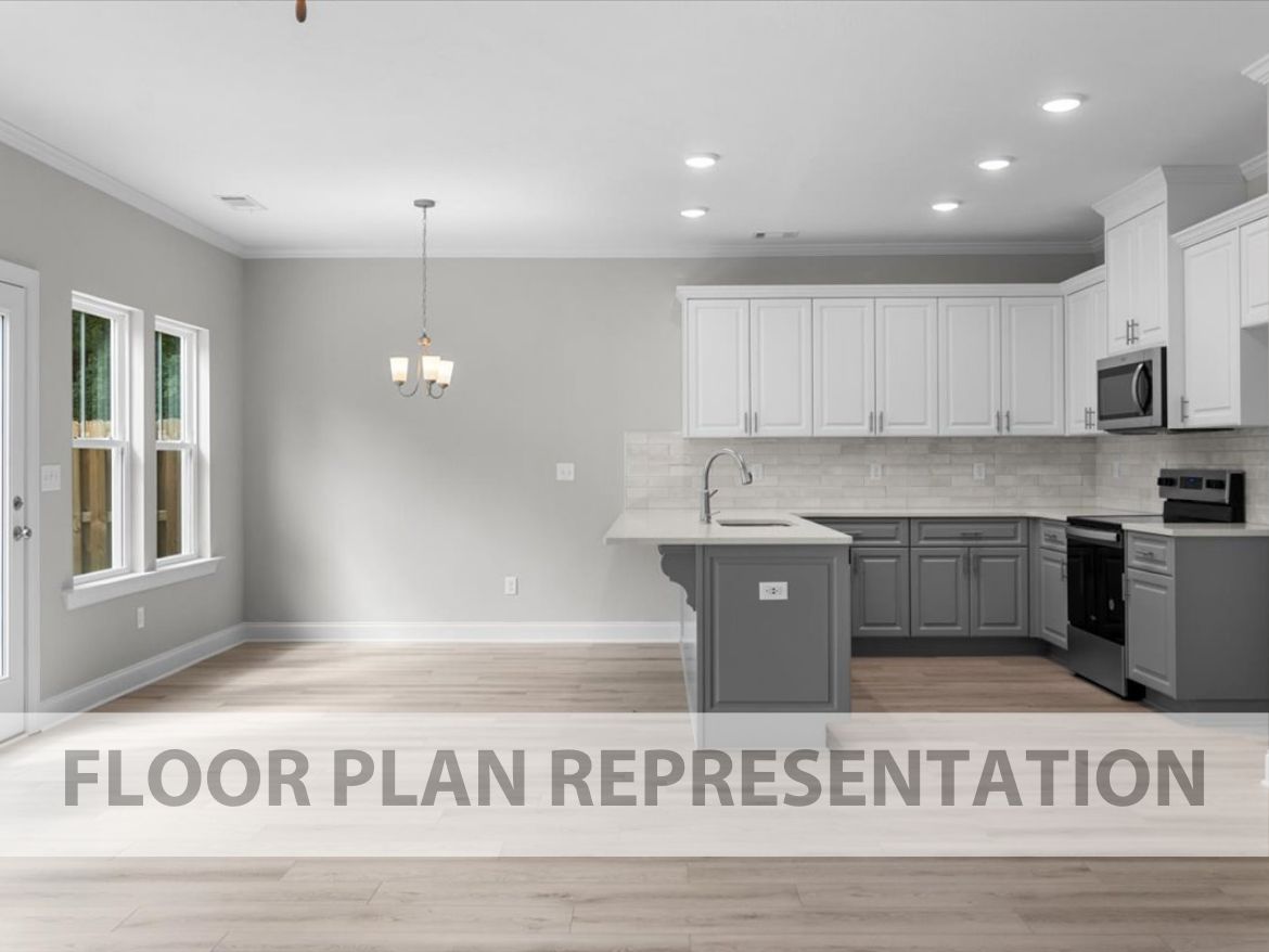 The 1684 Plan Kitchen | Functional & Maximized Space designed by Ivey Homes