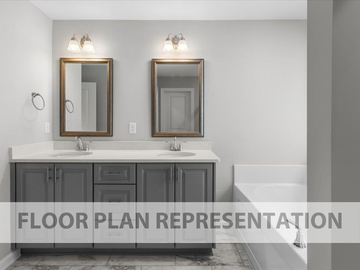 The 1684 Plan Primary Bath| Functional & Maximized Space designed by Ivey Homes