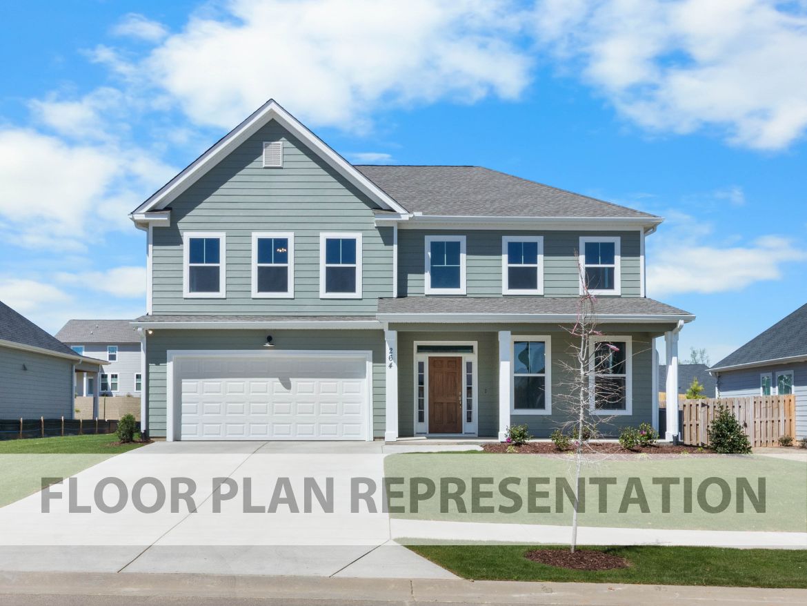 The Mill Creek Plan by Ivey Homes | Elevation A