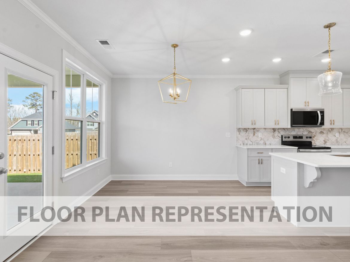 Bright Cafe Dining Area – Mill Creek Plan by Ivey Homes