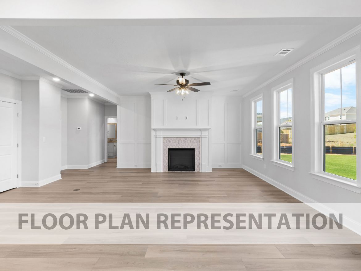 Mill Creek Main Living Room – Open Concept by Ivey Homes