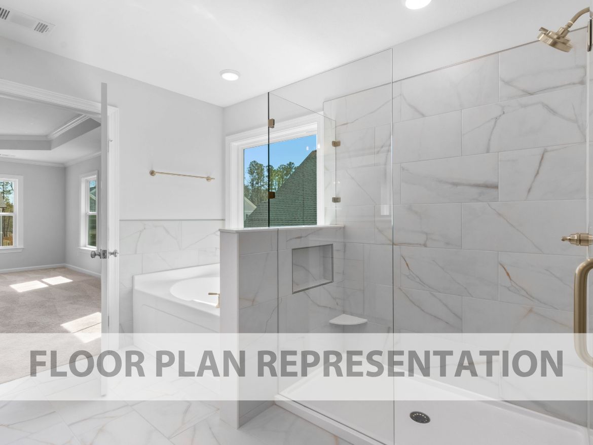 Mill Creek Ensuite Bath – Alternate Tub and Shower View