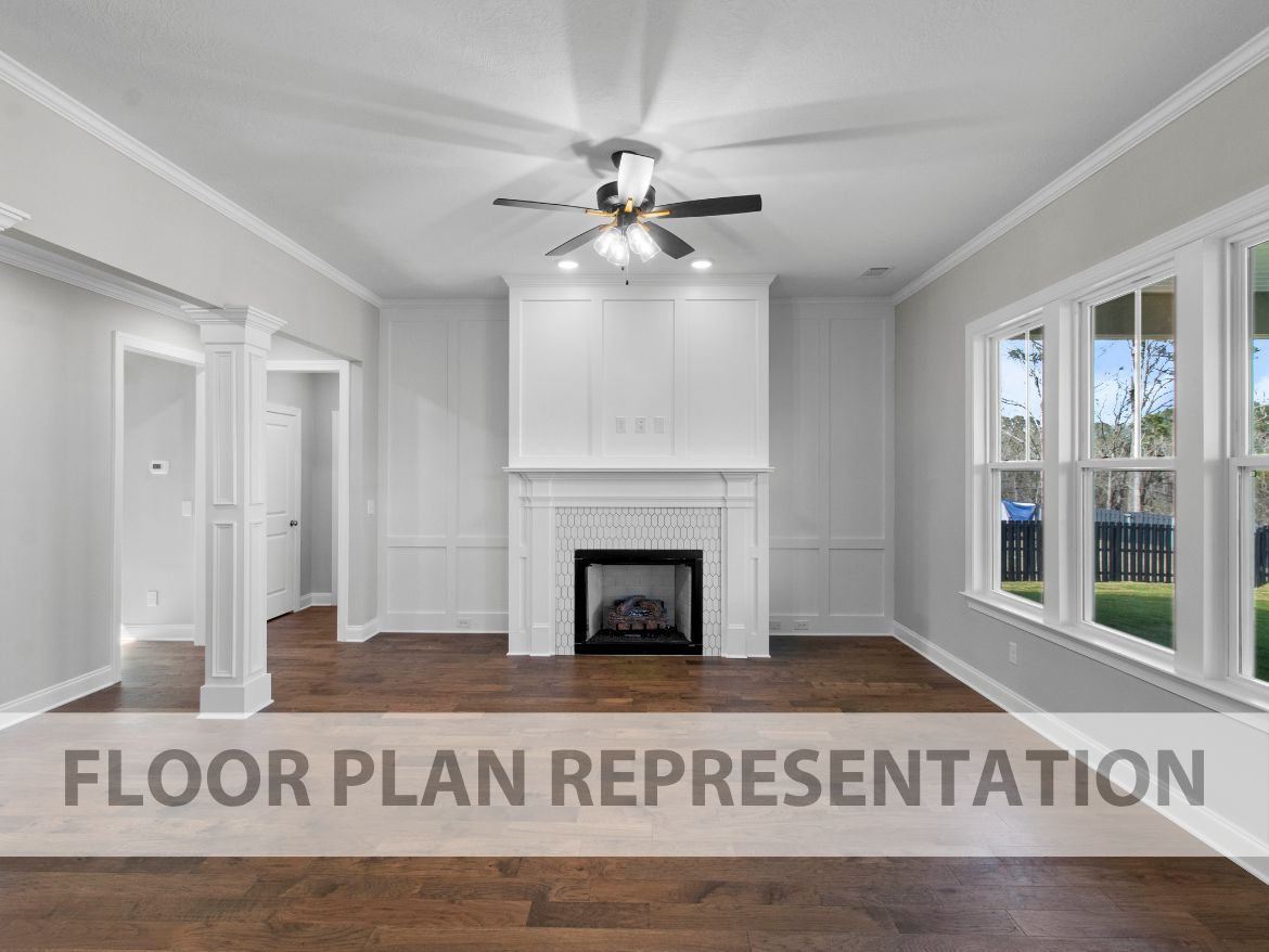 Family Room | Townsend II Plan by Ivey Homes