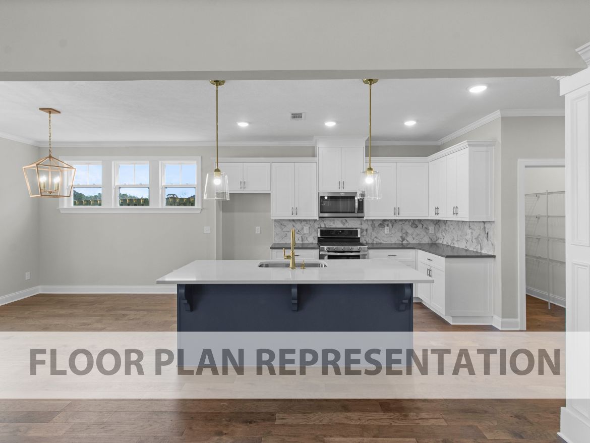 Kitchen and Cafe | Townsend II Plan by Ivey Homes