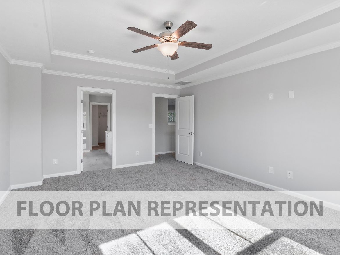 Primary Bedroom | Townsend II Plan by Ivey Homes