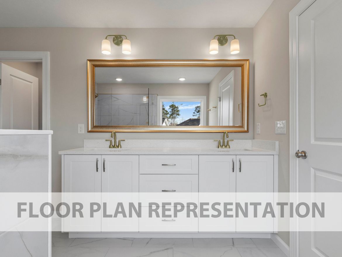 Primary Bathroom | Townsend II Plan by Ivey Homes
