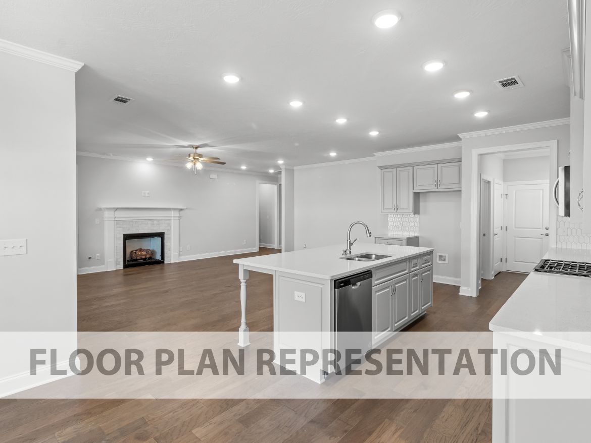 Alternate Living Room View | Henley Plan by Ivey Homes