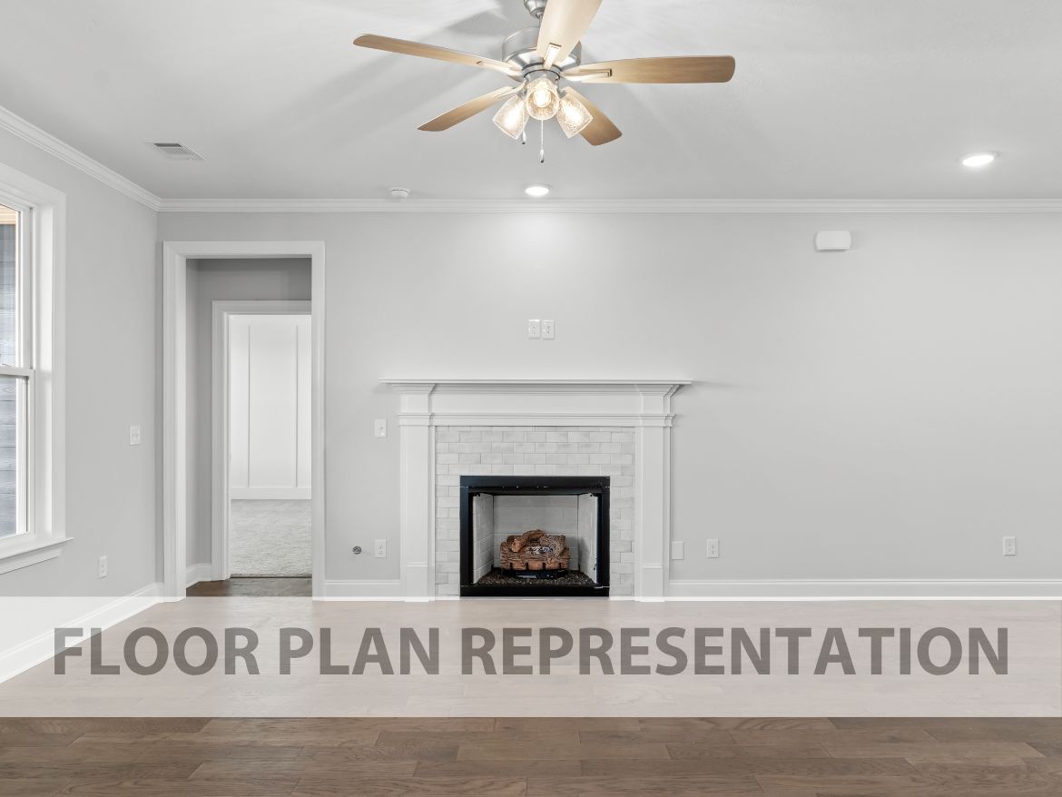 Alternate Living Room View | Henley Plan by Ivey Homes