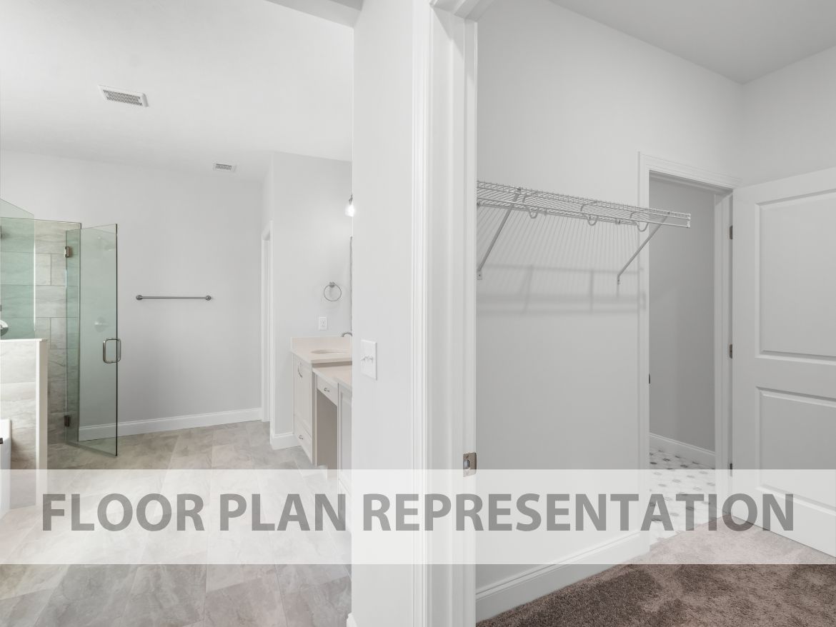 Laundry Room to Bathroom | Henley Plan by Ivey Homes