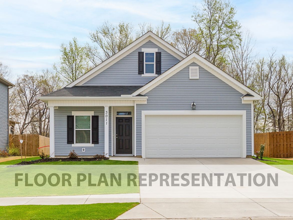 Front Exterior Elevation A | The 1575 Plan by Ivey Homes