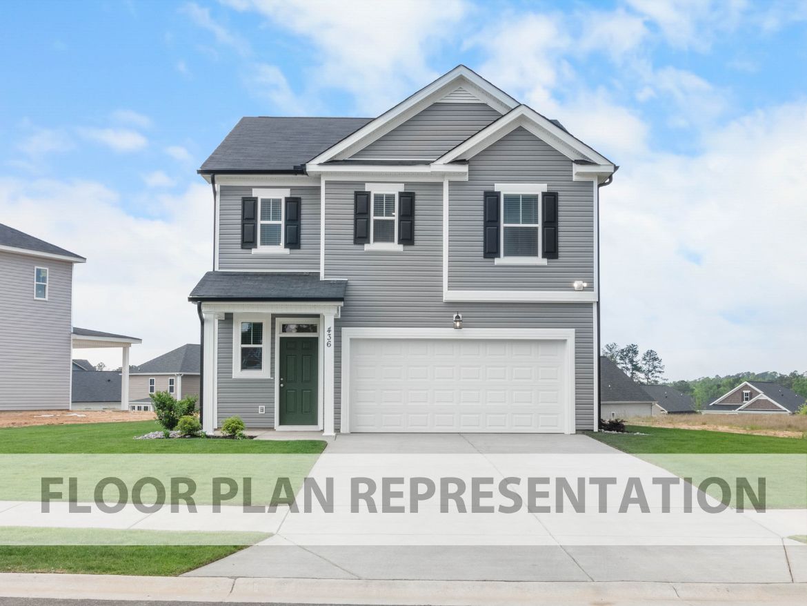 The 1684 Plan Elevation A | Functional & Maximized Space designed by Ivey Homes