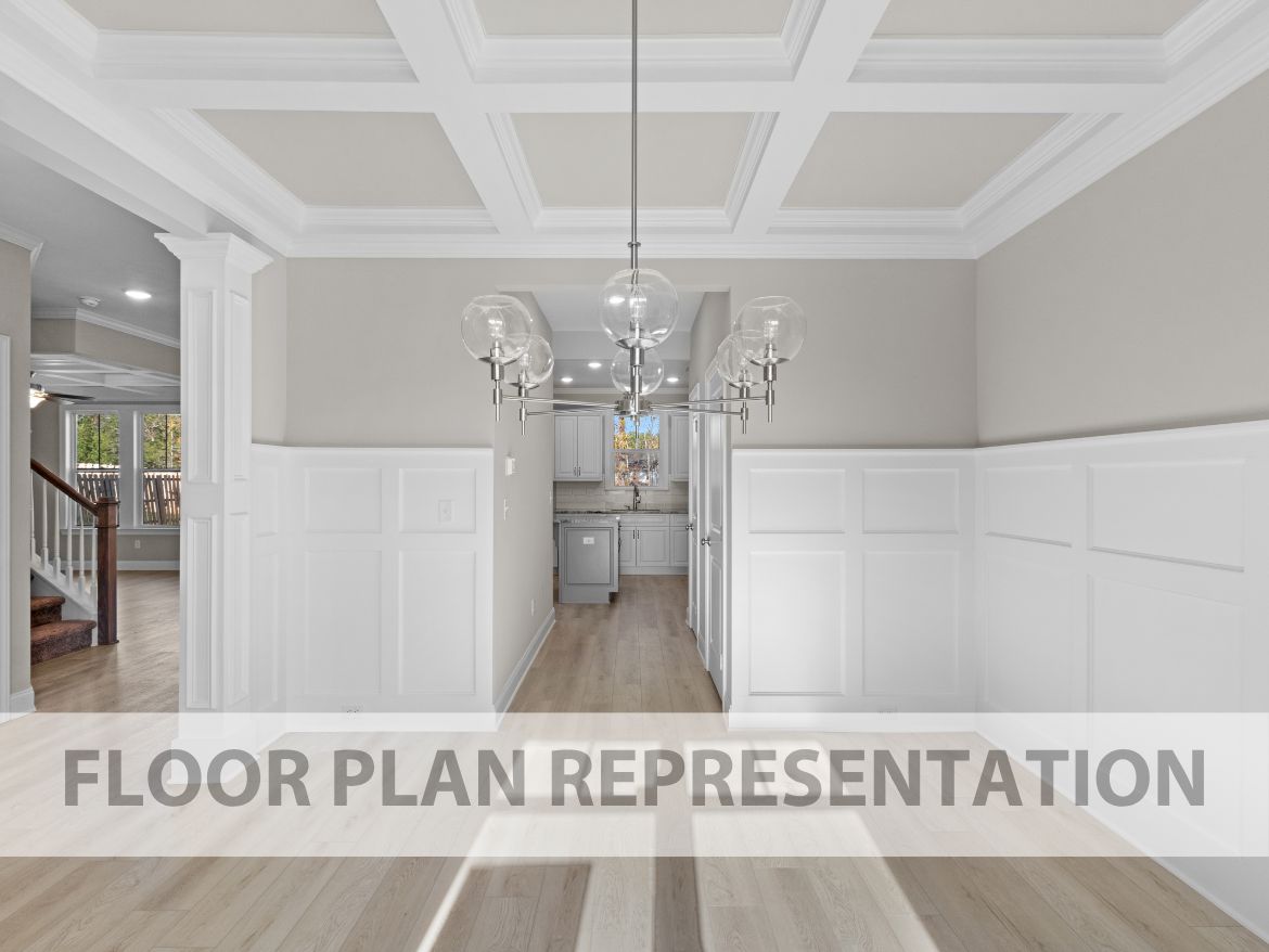 Flex Room to Kitchen View | Bradford II Plan by Ivey Homes