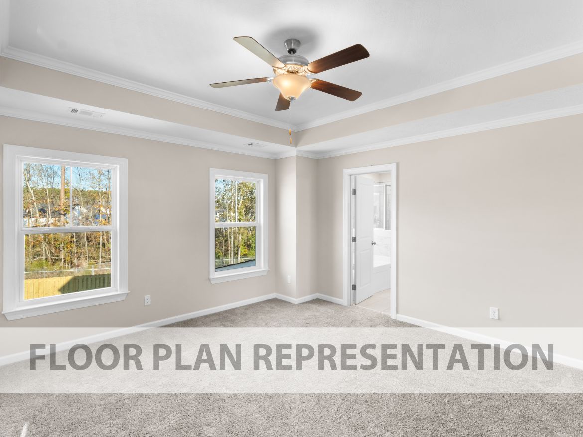 Primary Bedroom | Bradford II Plan by Ivey Homes