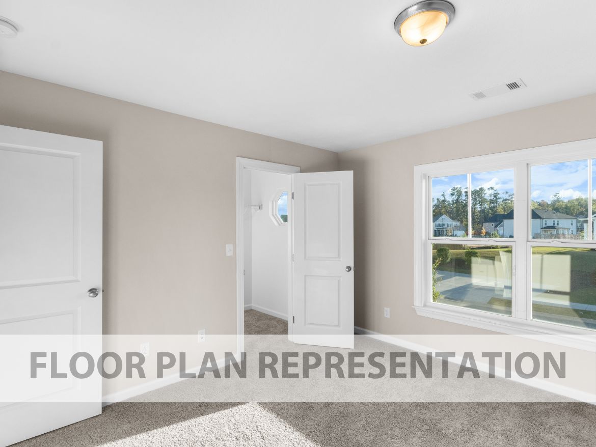 Secondary Bedroom | Bradford II Plan by Ivey Homes
