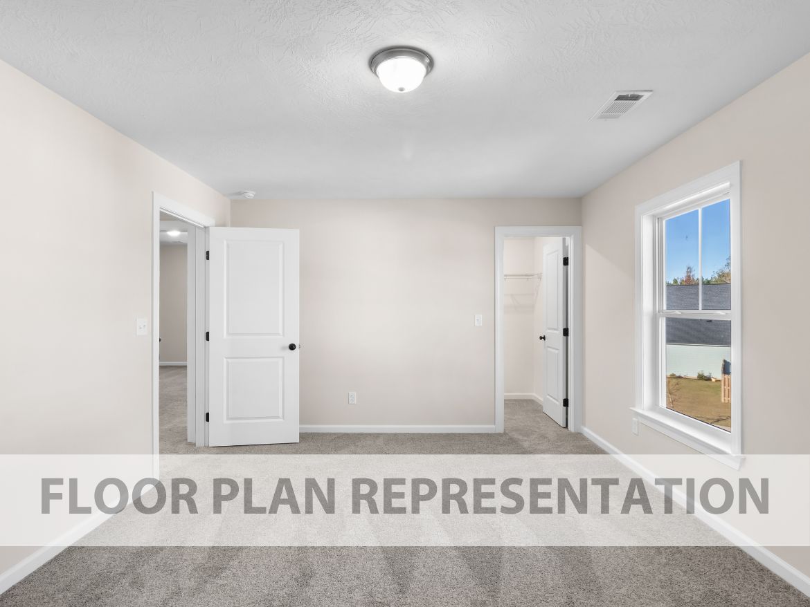 Secondary Bedroom | Glendale Plan by Ivey Homes