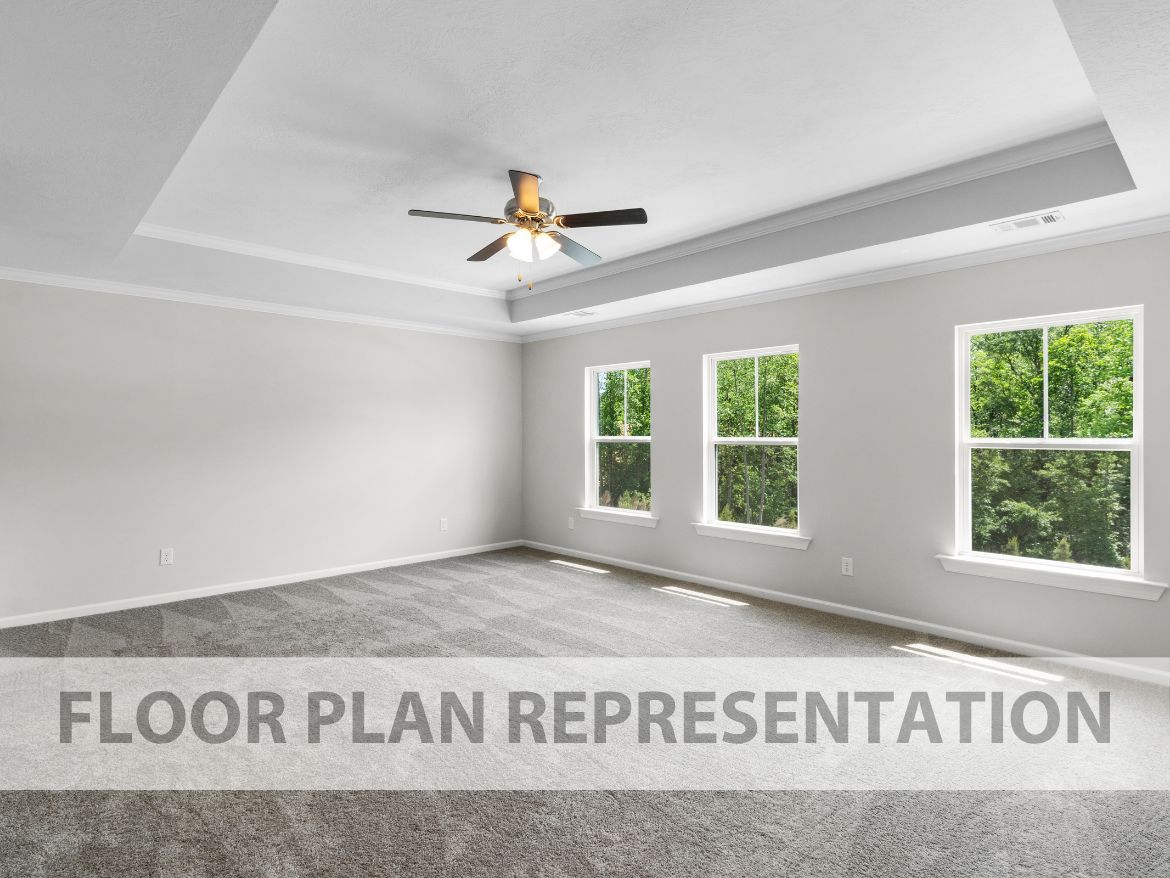 Primary Bedroom | Hampton II Plan by Ivey Homes