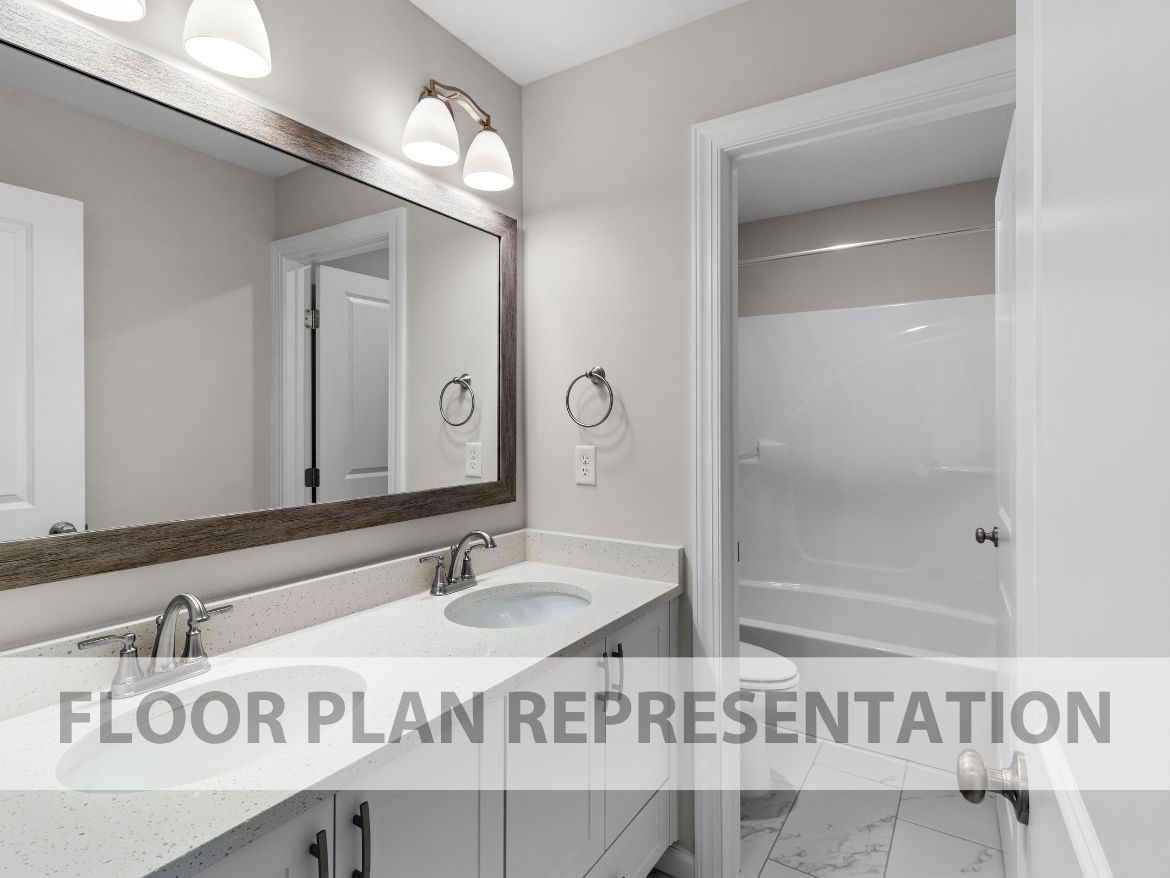 Secondary Bathroom | Hemingway Plan by Ivey Homes