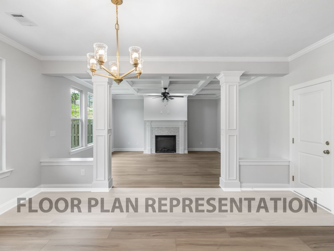 Kitchen to Family Room View | Parkwood Plan by Ivey Homes