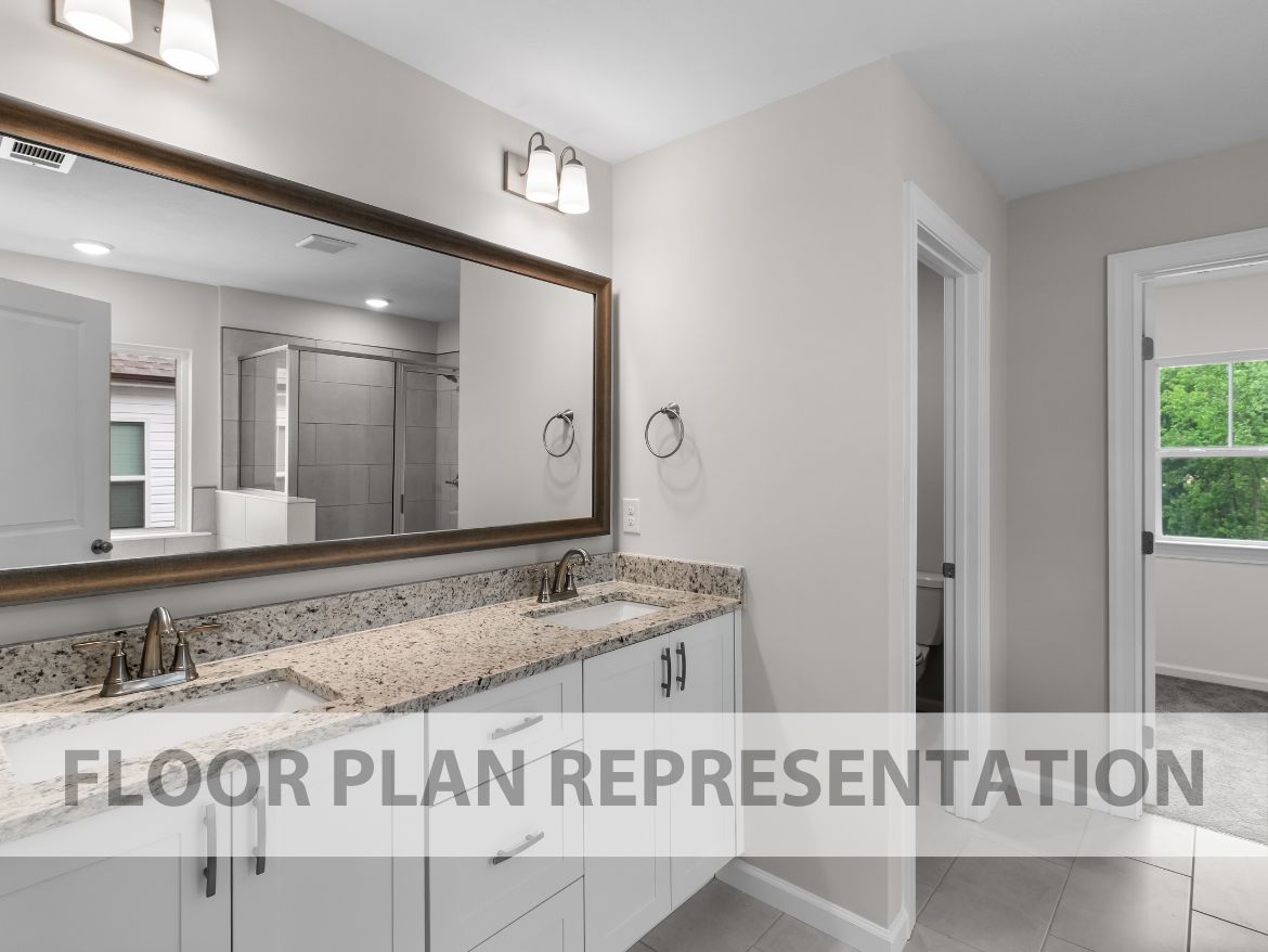 Primary Bathroom | Parkwood Plan by Ivey Homes