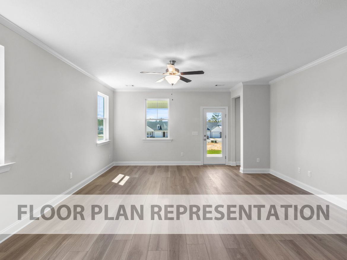 Living Room | 1714 Plan by Ivey Homes