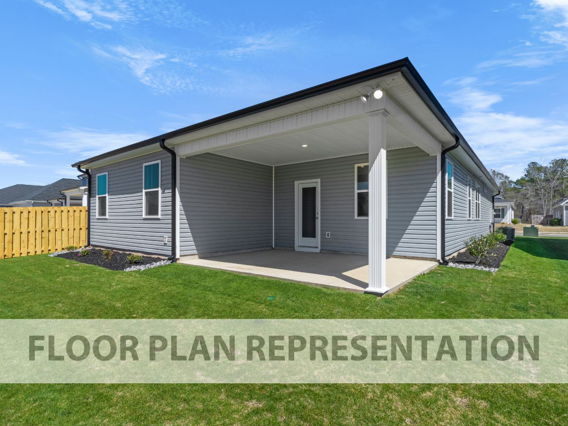 Back Exterior | 1714 Plan by Ivey Homes