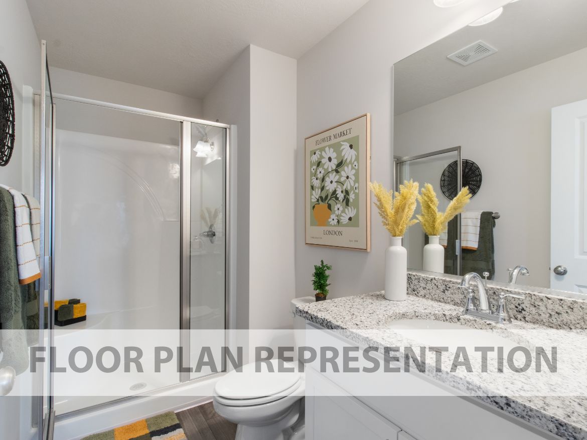 Athens Plan Primary Bathroom | Ivey Homes