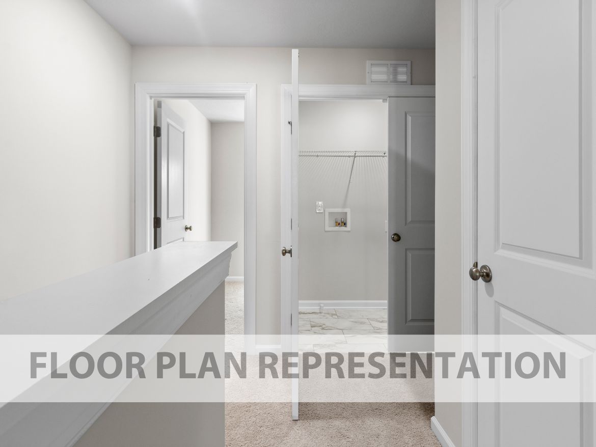 Athens Plan Hallway and Laundry | Ivey Homes