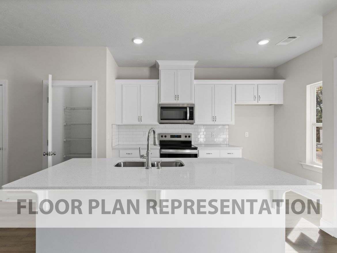 Athens Plan Kitchen (Alt View) | Ivey Homes