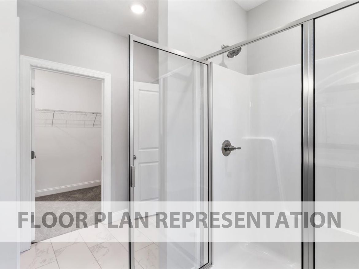 Robin Plan Primary Shower | Ivey Homes